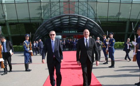 Erdogan Pays His First Visit to Azerbaijan After Reelection