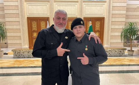 Ramzan Kadyrov's Son Awarded Rosgvardia Medal "For Combat Distinction"